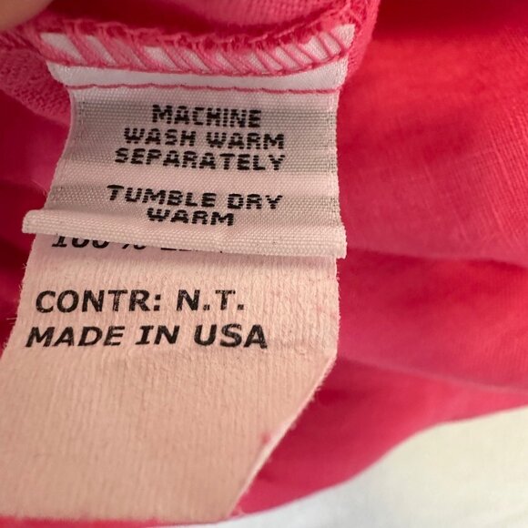 Cut Loose 100% Linen A-Line Skirt Size L Pink Ankle Length Pockets Lagenlook - Picture 6 of 10